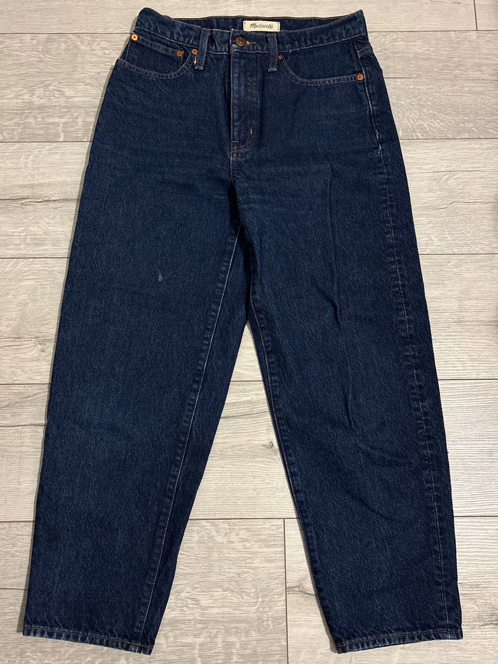 Madewell Barrel Leg Cotton Denim Jeans
